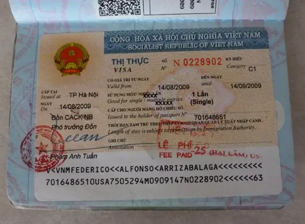 overstayed tourist visa -vietnam