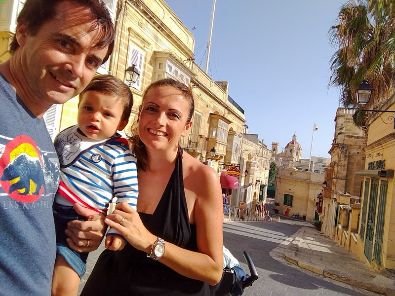 malta with a a baby street