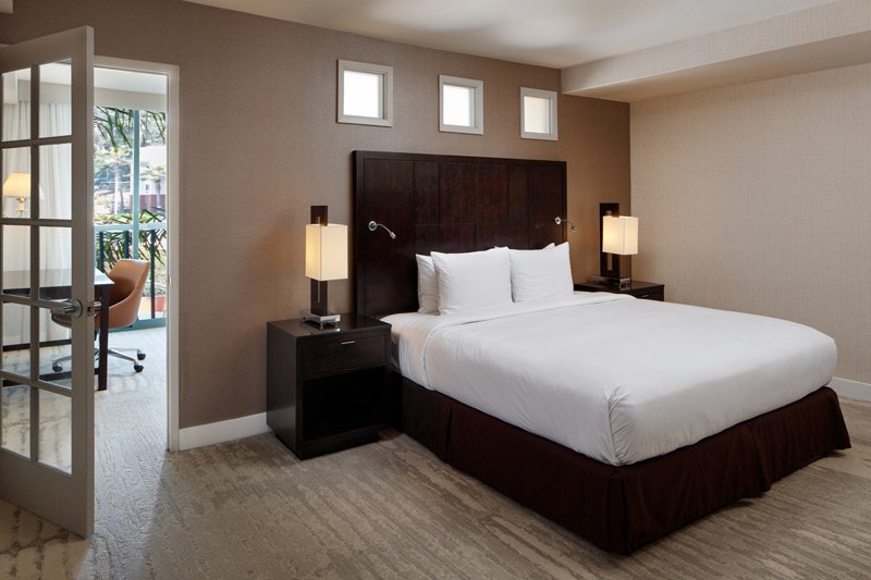 king-room-with-wall doubletree hilton hotel circle