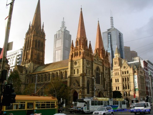 Australia (1) St Paul's cathedral Melbourne