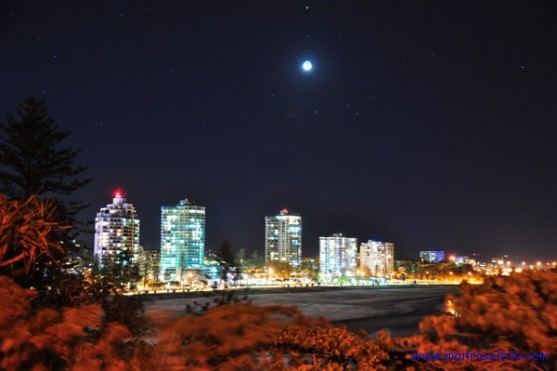 Coolangatta at night