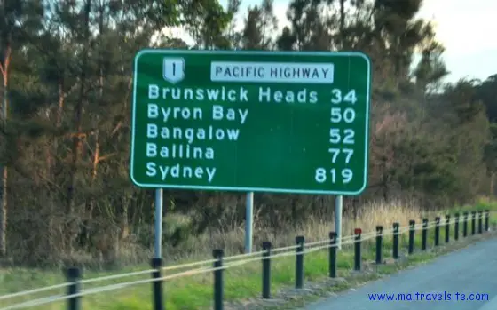 road sign  australia
