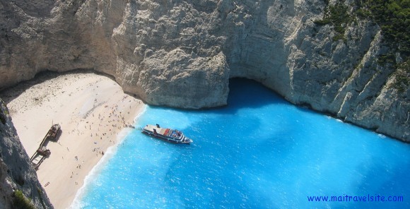 shipwreck in zante