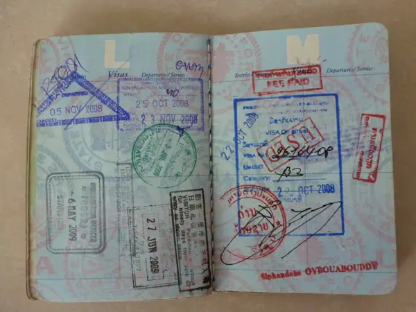 Passport stamps overstayed visa