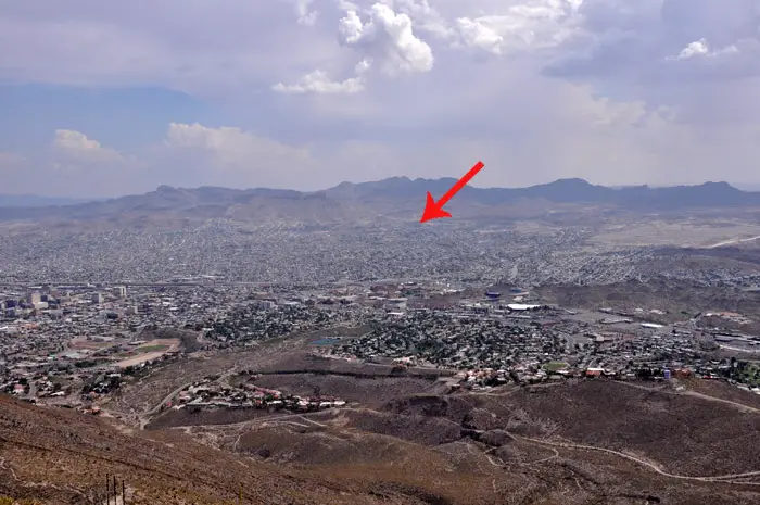 Ciudad Juarez as seen from El Paso