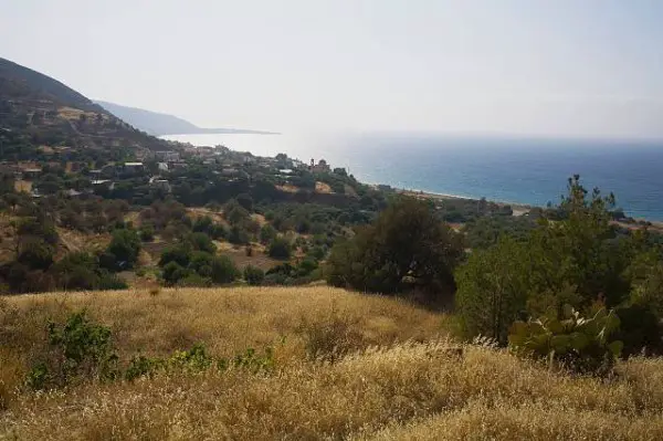 view-to-Pachyammos,-Polis-area,-Cyprus