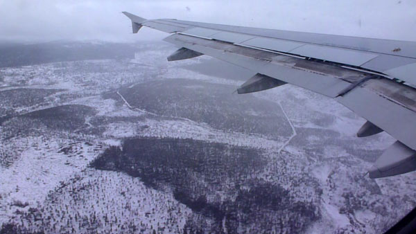 airplane-view-ivalo lapland Inari