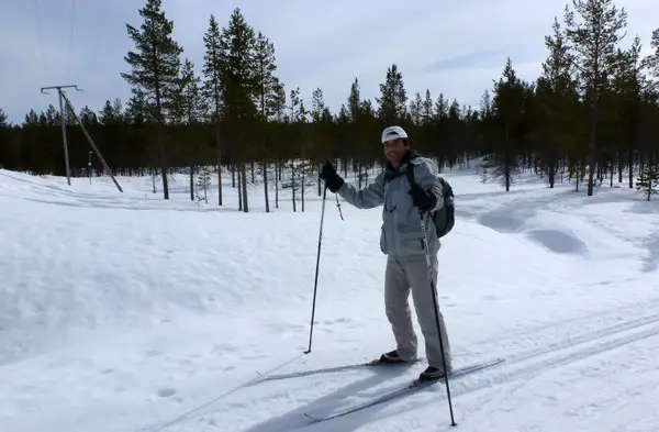 cross country skiing Saariselka