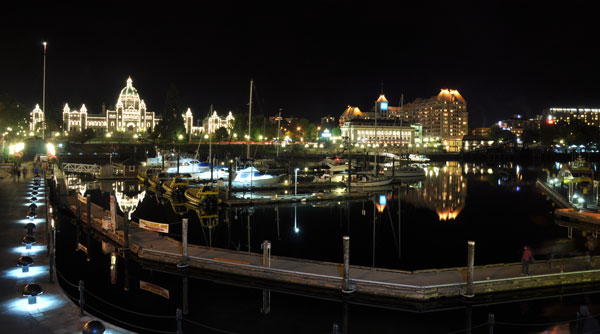 Port Angeles in Victoria duing night