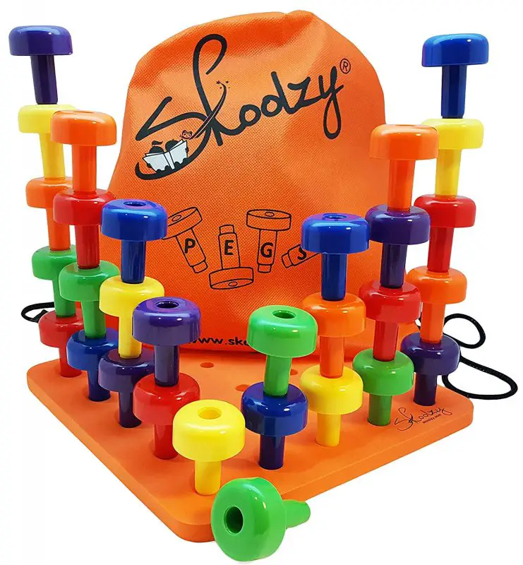 skoolzy pegboard toddler travel toy