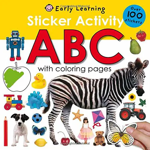 sticker activity book travel toy for toddler