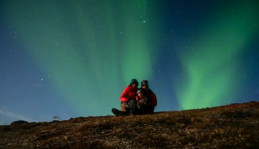 northen lights sweden family northen lights sweden family