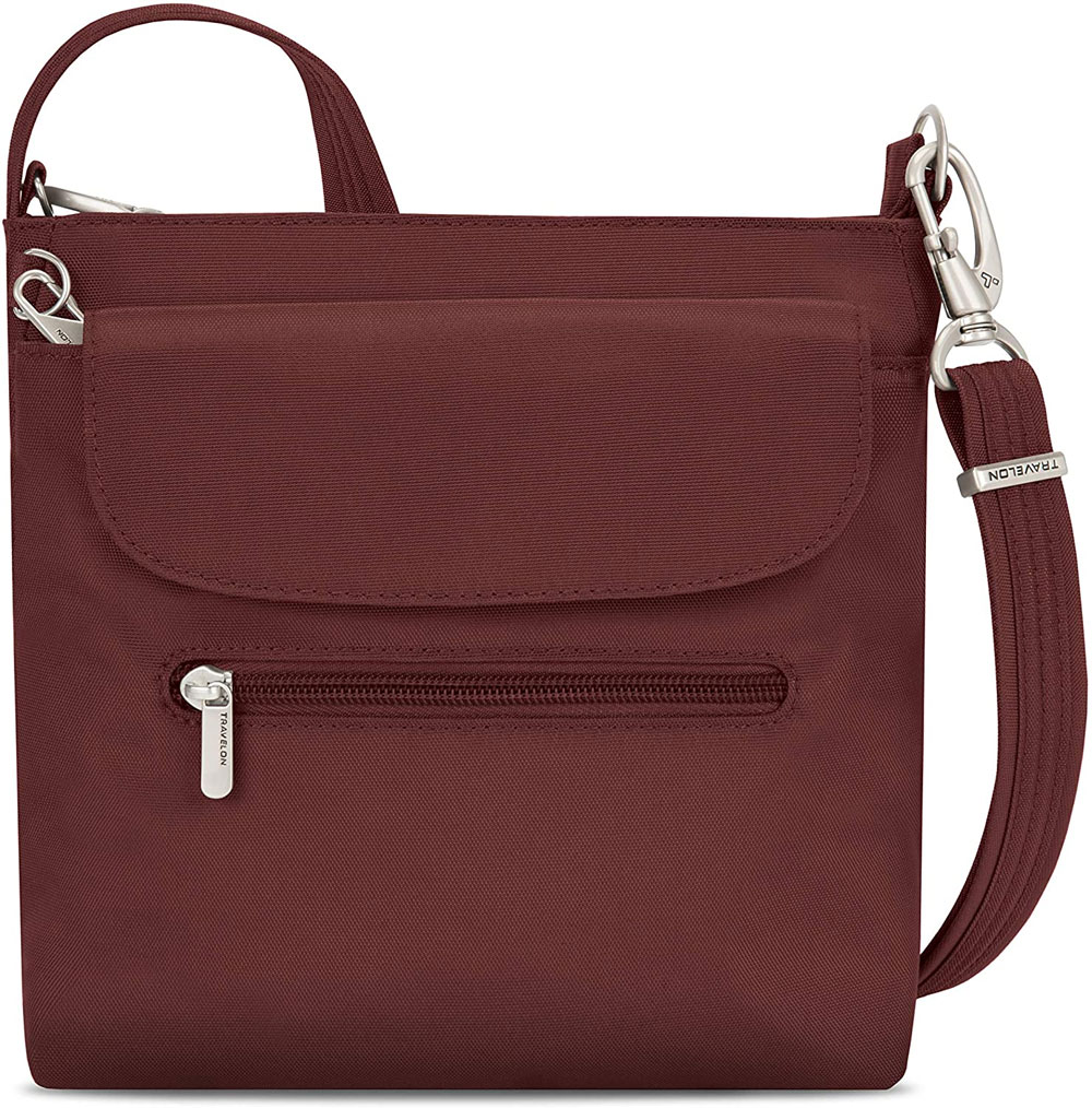 travelon mini shoulder bag