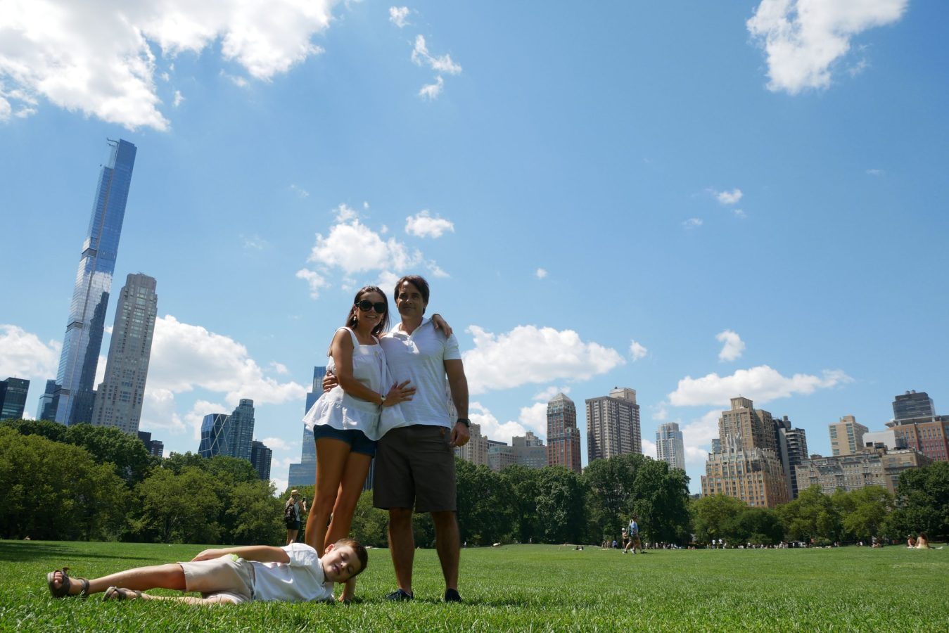 central park with kids