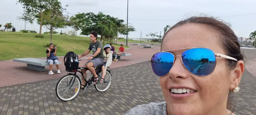 panama with kids bike tour