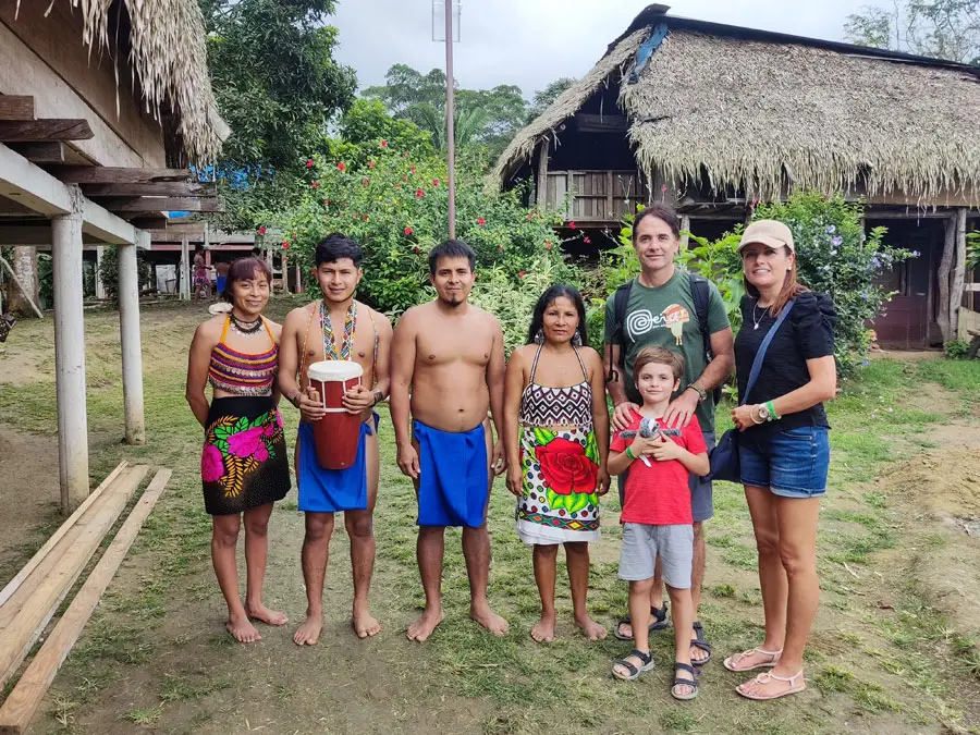 embera people with kids
